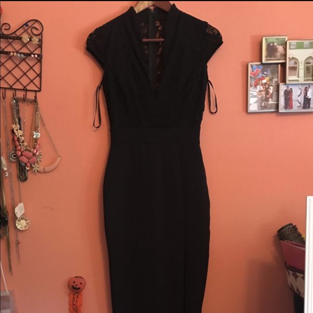 Long dress with slit